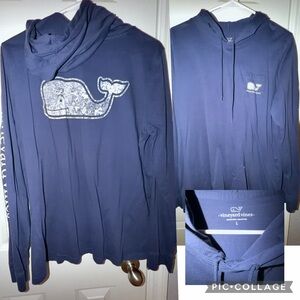 Vineyard Vines Navy Long Sleeve Tee